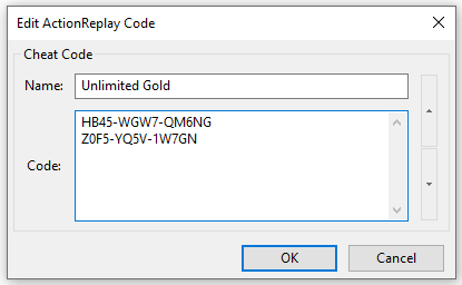 Unlimited Gold Action Replay Code